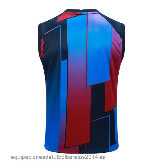 Nuevo Entrenamiento Sin Mangas Barcelona 23/24 Azul Rojo Baratas